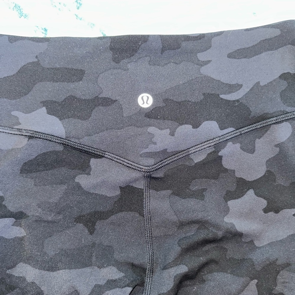 lululemon athletica Black Camo Pants